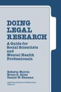Doing Legal Research di Roberta A. Morris edito da SAGE Publications, Inc