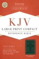 KJV Large Print Compact Reference Bible, Green Cross Design Leathertouch edito da Holman Bibles
