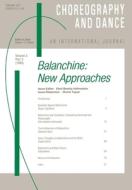 Balanchine di E. Hofmeister edito da Harwood-academic Publishers