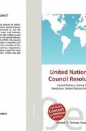 United Nations Security Council Resolution 1254 edito da Betascript Publishing