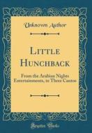 Little Hunchback: From the Arabian Nights Entertainments, in Three Cantos (Classic Reprint) di Unknown Author edito da Forgotten Books