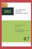 Die Gemeinden und der Gemeinsame Markt di Laurens Jan Brinkhorst edito da Springer Netherlands
