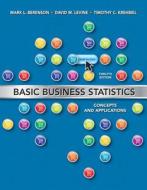 Basic Business Statistics Plus Mystatlab -- Access Card Package di Mark L. Berenson, David M. Levine, Timothy Kriehbiel edito da Pearson