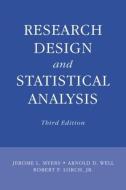 Research Design and Statistical Analysis di Jerome L. Myers, Arnold D. Well, Robert F. Lorch edito da Taylor & Francis Inc