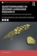 Questionnaires In Second Language Research di Zoltan Doernyei, Jean-Marc Dewaele edito da Taylor & Francis Ltd