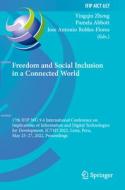 Freedom and Social Inclusion in a Connected World edito da Springer International Publishing