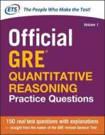 Official Gre Quantitative Reasoning Practice Questions di Educational Testing Service edito da Mcgraw-hill Education - Europe