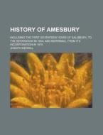 History of Amesbury; Including the First Seventeen Years of Salisbury, to the Separation in 1654; And Merrimac, from Its Incorporation in 1876 di Joseph Merrill edito da Rarebooksclub.com