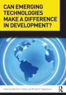 Can Emerging Technologies Make A Difference In Development? edito da Taylor & Francis Ltd