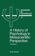 Advances in Psychology V53 di K. B. Madsen edito da ELSEVIER