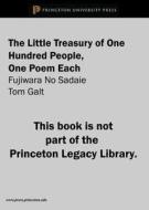 The Little Treasury Of One Hundred People, One Poem Each di Fujiwara No Sadaie edito da Princeton University Press