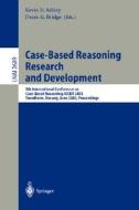 Case-Based Reasoning Research and Development edito da Springer Berlin Heidelberg