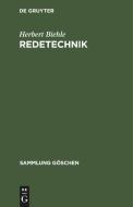 Redetechnik di Herbert Biehle edito da De Gruyter