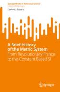 A Brief History of the Metric System di Carmen J. Giunta edito da Springer International Publishing