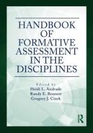 Handbook of Formative Assessment in the Disciplines edito da Taylor & Francis Ltd