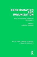 Bond Duration and Immunization edito da Taylor & Francis Ltd