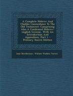 A   Complete Hebrew and Chaldee Concordance to the Old Testament: Comprising Also a Condensed Hebrew-English Lexicon, with an Introduction and Appendi di Isaac Nordheimer edito da Nabu Press
