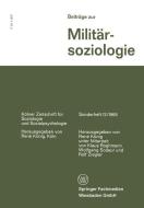 Beiträge zur Militärsoziologie edito da VS Verlag für Sozialwissenschaften