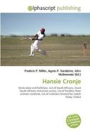 Hansie Cronje edito da Vdm Publishing House