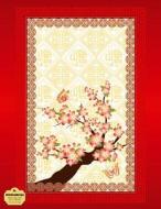 Writedrawdesign Notebook, Blank/College Ruled, 8.5 X 11, Chinese Floral Design di Writedrawdesign edito da Createspace