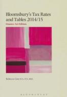 Bloomsbury's Tax Rates and Tables 2014/15: Finance ACT Edition di Rebecca Cave, Mark McLaughlin edito da Tottel Publishing