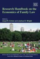 Research Handbook on the Economics of Family Law edito da Edward Elgar Publishing