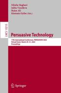 Persuasive Technology edito da Springer Nature Switzerland AG