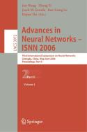 Advances in Neural Networks - ISNN 2006 /2 di J. Wang edito da Springer-Verlag GmbH