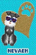 Schnauzer Life Nevaeh: College Ruled Composition Book Diary Lined Journal Blue di Foxy Terrier edito da INDEPENDENTLY PUBLISHED