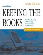 Keeping The Books di Linda Pinson edito da Kaplan Aec Education