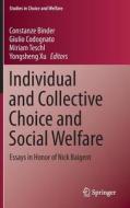 Individual and Collective Choice and Social Welfare edito da Springer-Verlag GmbH