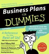 Business Plans for Dummies di Paul Tiffany, Steven D. Peterson edito da HarperAudio