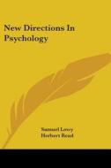 New Directions In Psychology di Samuel Lowy edito da Kessinger Publishing, Llc