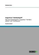 Augustinus' Sündenbegriff di Stefanie Kern edito da GRIN Publishing