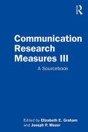 Communication Research Measures Iii edito da Taylor & Francis Ltd