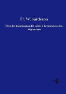Über die Beziehungen der fossilen Tabulaten zu den Alcyonarien di Fr. W. Sardeson edito da Vero Verlag