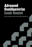 Advanced Combinatorics di Louis Comtet edito da Springer