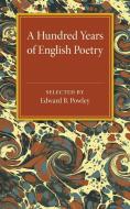 A Hundred Years of English Poetry edito da Cambridge University Press