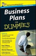 Business Plans For Dummies, Uk Edition di Paul Tiffany, Steven D. Peterson, Colin Barrow edito da John Wiley & Sons