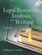 Legal Research, Analysis And Writing di William H. Putman edito da Cengage Learning, Inc