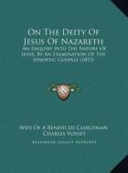 On the Deity of Jesus of Nazareth: An Enquiry Into the Nature of Jesus, by an Examination of the Synoptic Gospels (1873) di Wife of a. Beneficed Clergyman edito da Kessinger Publishing