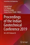 Proceedings of the Indian Geotechnical Conference 2019: Igc-2019 Volume III edito da SPRINGER NATURE