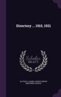 Directory ... 1915, 1921 edito da Palala Press