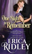 One Night To Remember di Erica Ridley edito da Intrepid Reads