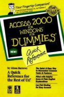 Access 2000 For Windows For Dummies Quick Reference di Alison Barrows edito da John Wiley & Sons Inc