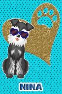 Schnauzer Life Nina: College Ruled Composition Book Diary Lined Journal Blue di Foxy Terrier edito da INDEPENDENTLY PUBLISHED