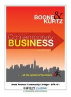 Contemporary Business di Louis E. Boone, David L. Kurtz edito da John Wiley & Sons