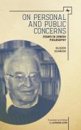 On Personal and Public Concerns di Eliezer Schweid edito da Academic Studies Press