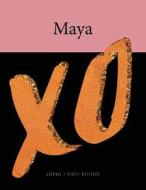 Maya Xo Journal Diary Notebook: Trendy Fashion Name Gift, Blush Pink, Black, and Faux Rose Gold Cover, Large 8.5 X 11 di Mango House Publishing edito da Createspace Independent Publishing Platform