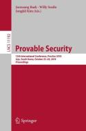 Provable Security edito da Springer-Verlag GmbH